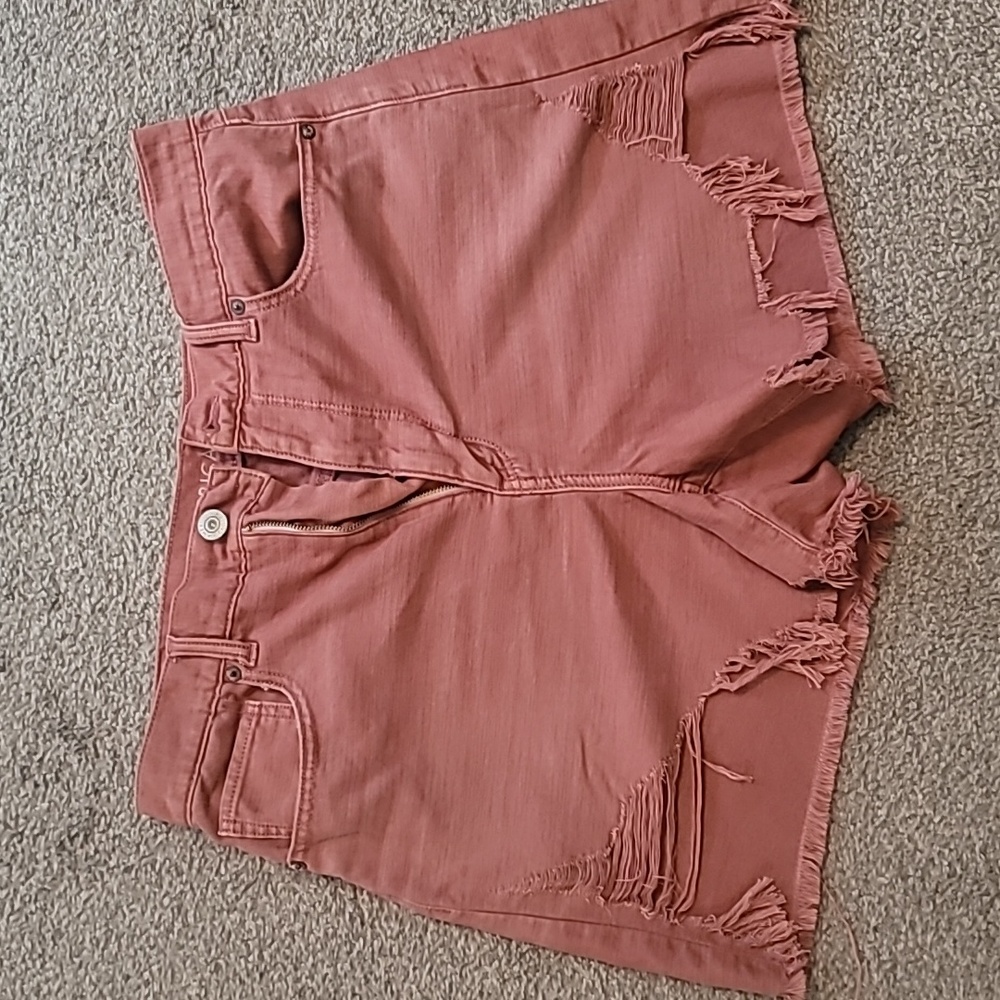 American Eagle - Mauve Distressed Shorts - Size 12